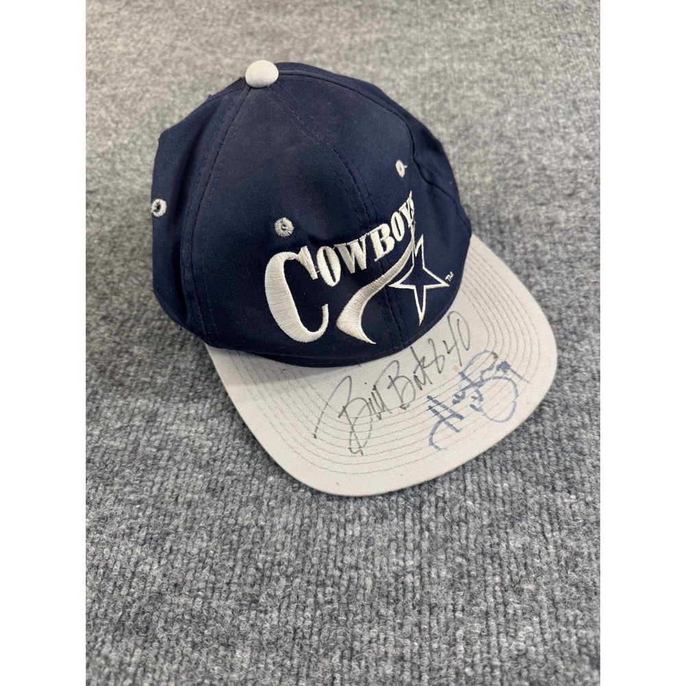 Bill Bates Signed Hat Cap Autographed Dallas Cowboys